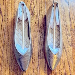 Birdies Goldfinch gold leather flats